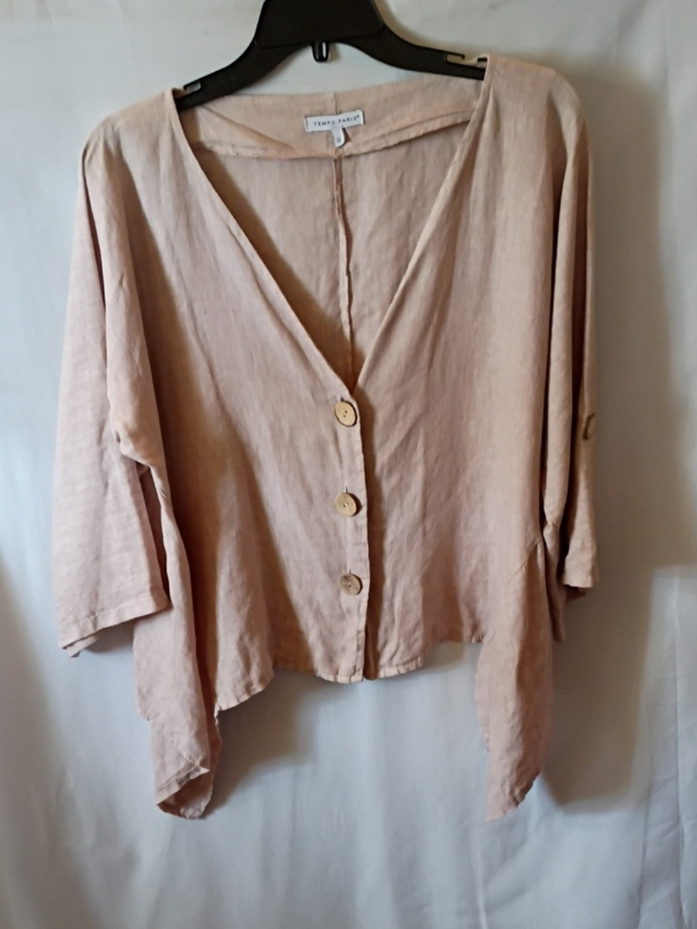 Tempo Paris Linen Top XL